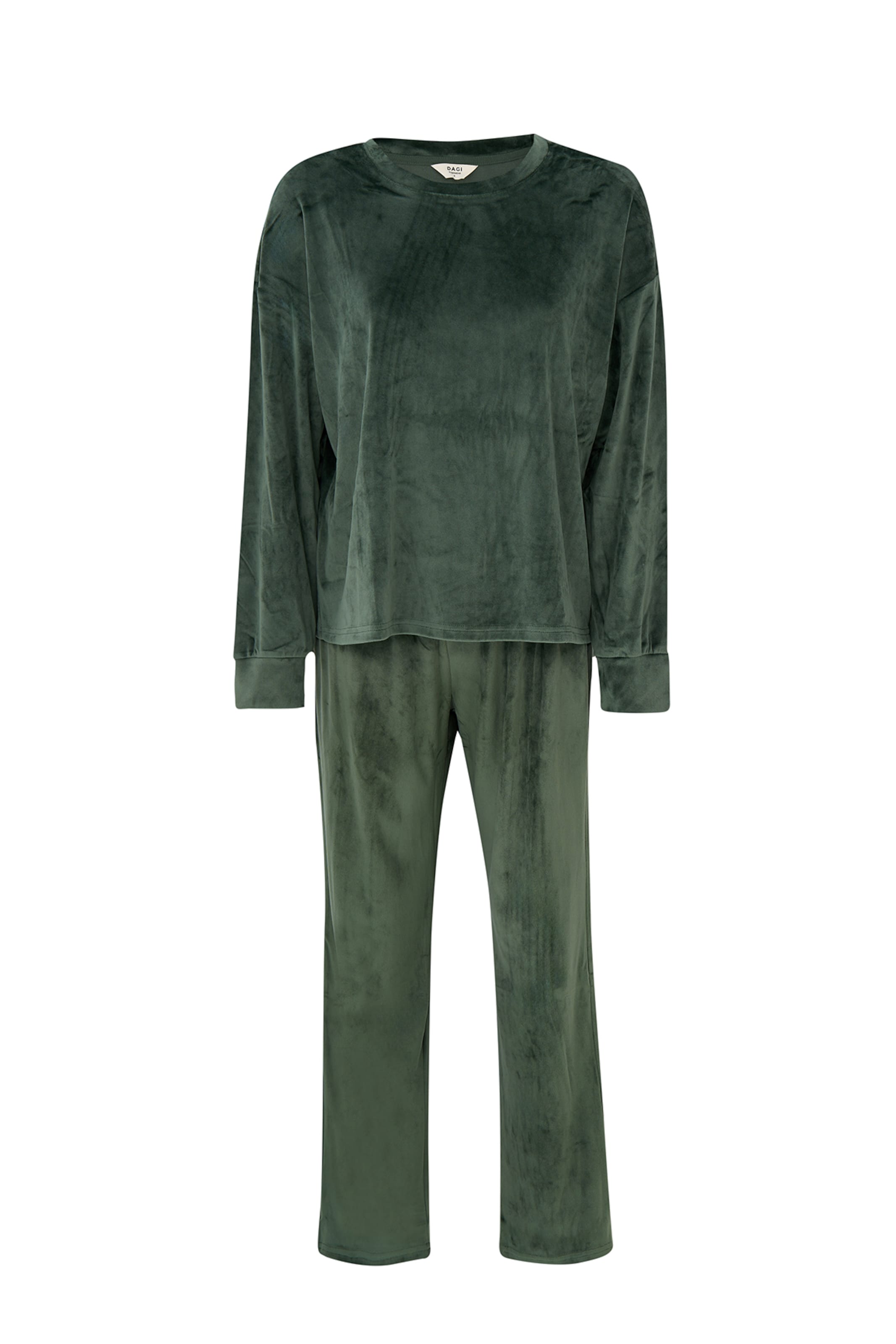 Dagi Пижама в Зеленый: спереди