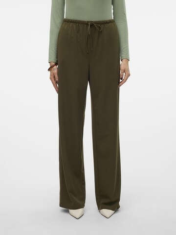 VERO MODA Wide Leg Bukser i grøn: forside