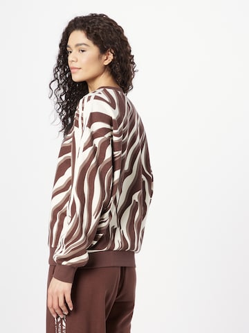 Sweat-shirt 'Abstract Allover Animal Print' ADIDAS ORIGINALS en marron