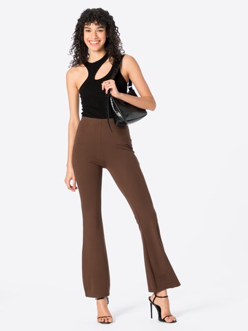 Cotton On Flared Pants 'PONTE' in Brown