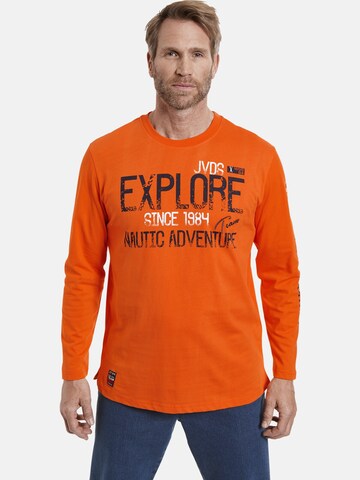 Jan Vanderstorm Shirt ' Elion ' in Orange: Vorderseite