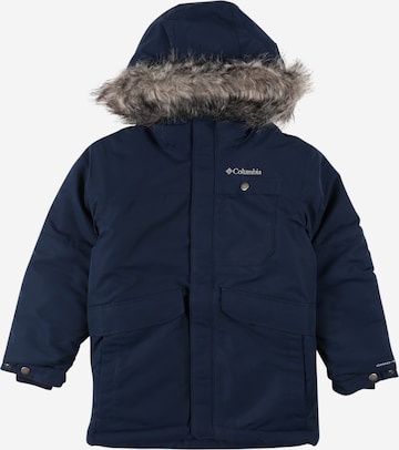 COLUMBIA Toiminnallinen takki 'Nordic Strider' värissä sininen: edessä