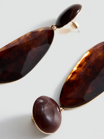 MANGO Örhängen 'NEKANE' i brun