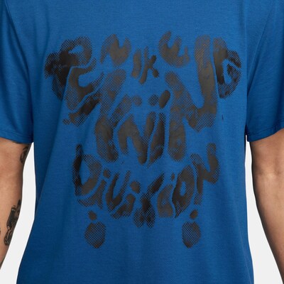 NIKE Performance Shirt 'Rise 365' in Blue / Black, Item view