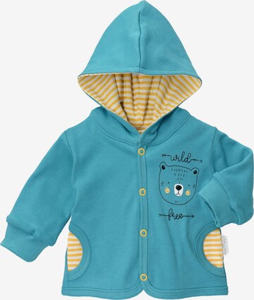 Baby Sweets Zip-Up Hoodie in Blue: front