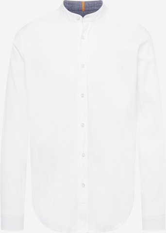 BOSS Orange Button Up Shirt 'Race' in White: front
