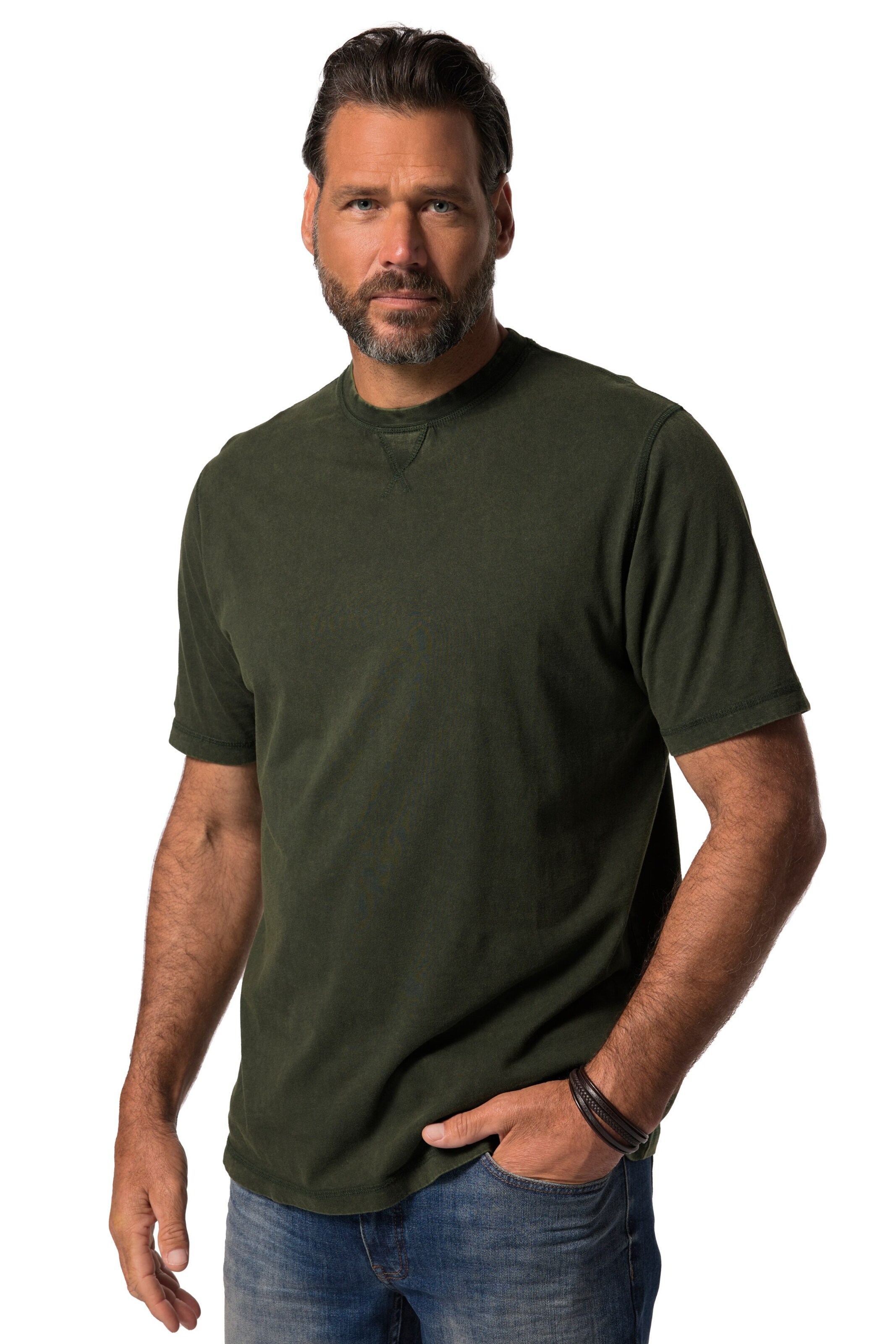 JP1880 T-Shirt in Grün: Vorderseite