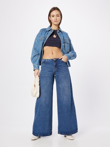 Wide Leg Jean Edikted en bleu