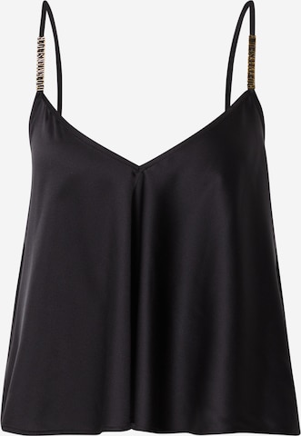 Hoermanseder x About You Top 'Isa' in Black: front