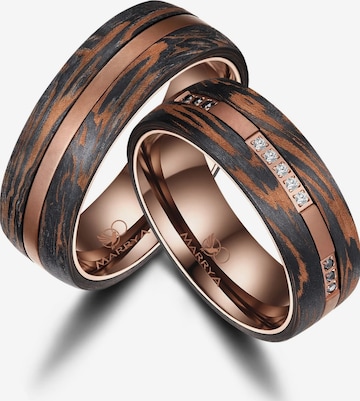 Anello 'MARRYA CB-08 Carbon-Bronze' di MARRYA in marrone: frontale