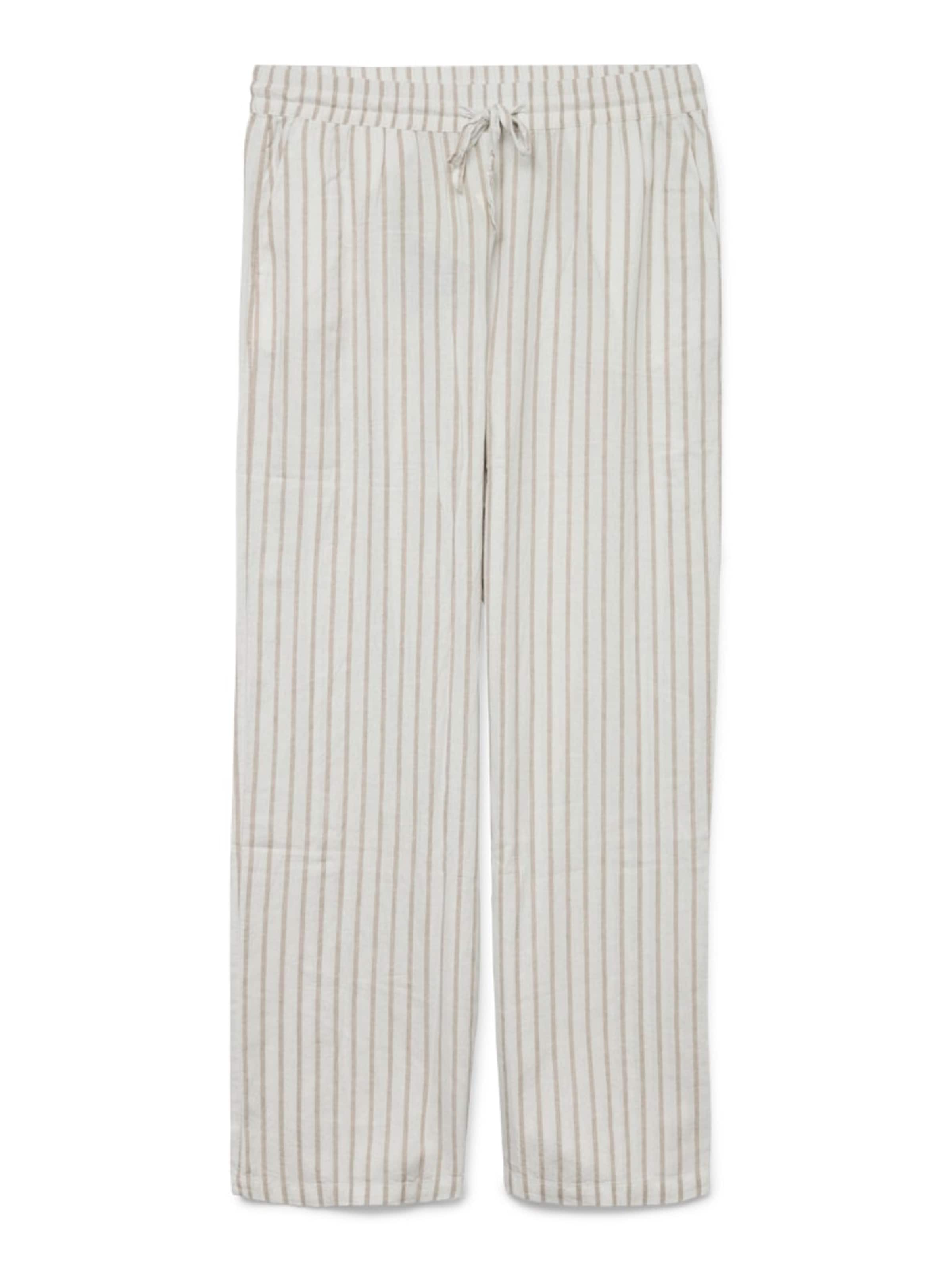 Wide Leg Pantalon 'VMLinn' VERO MODA en blanc : devant