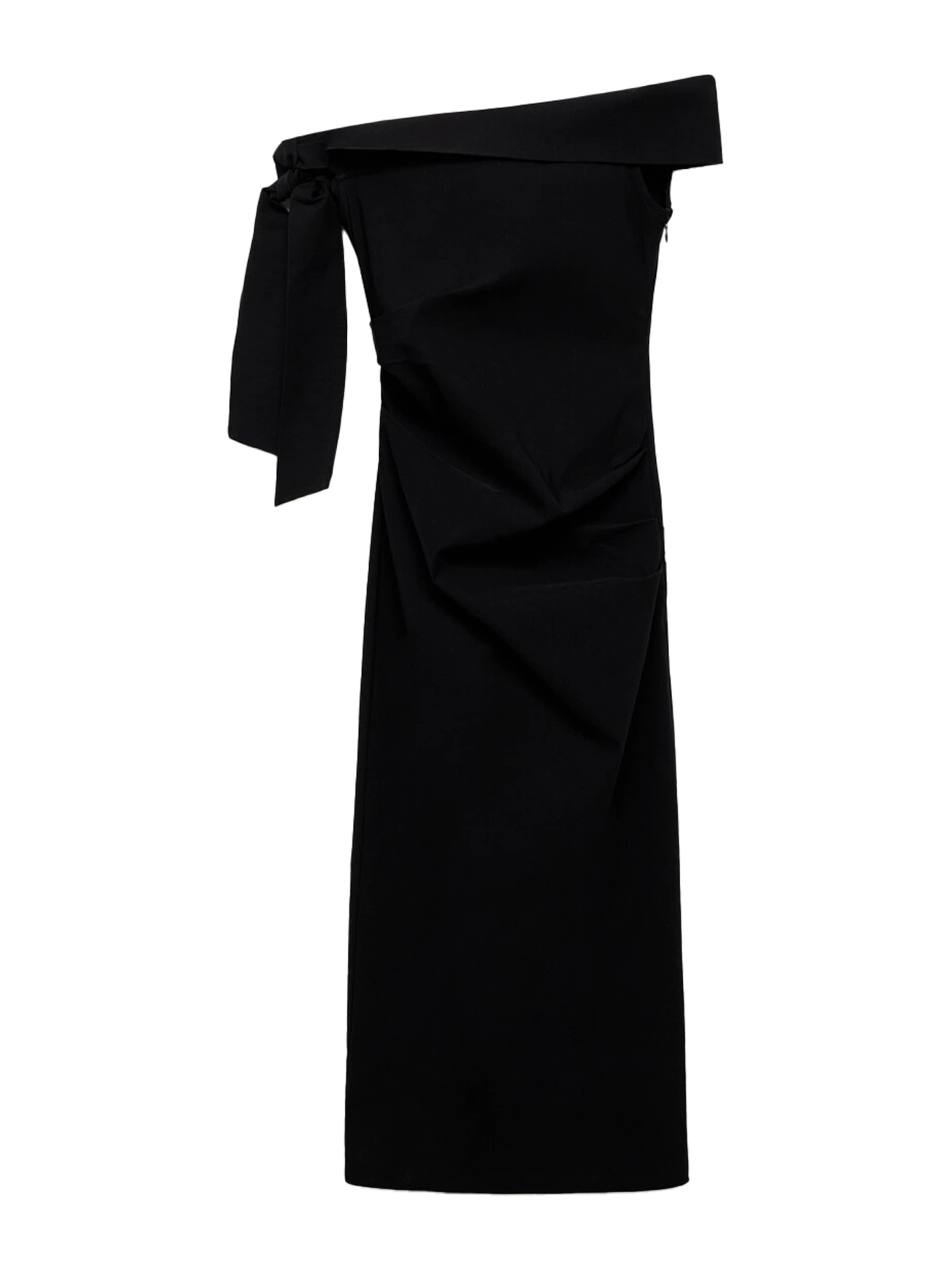 Rochie 'Twisted2' de la MANGO pe negru: față