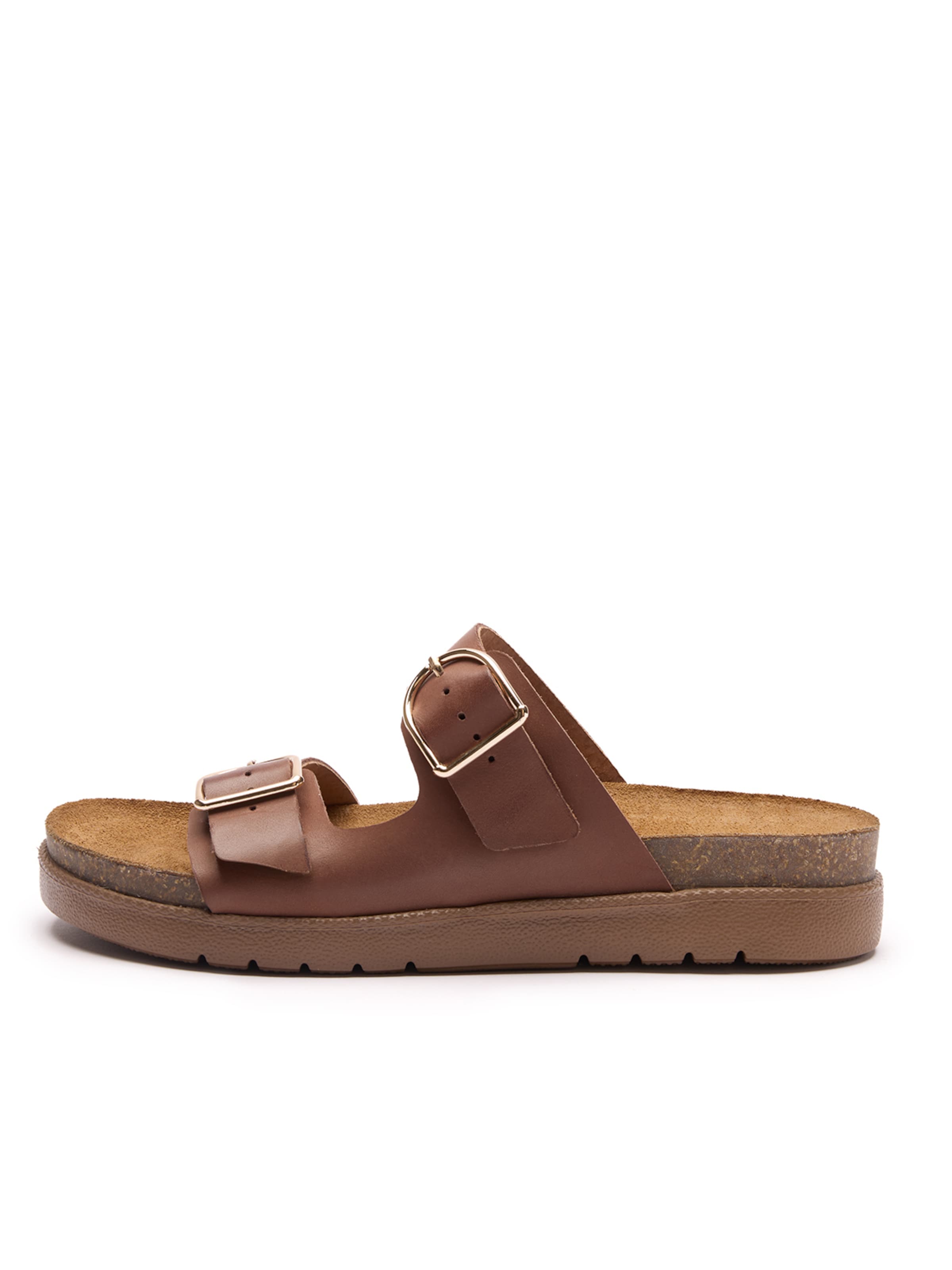 RYLKO Pantolette in Braun: Vorderseite