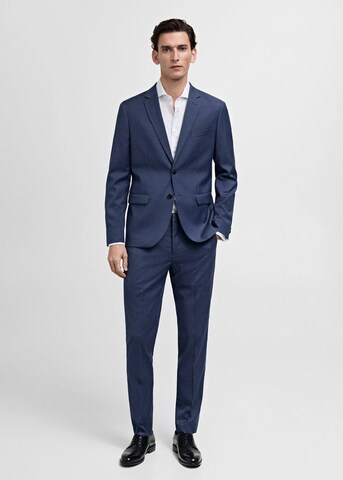 MANGO MAN Slim fit Suit Jacket 'Paris' in Blue