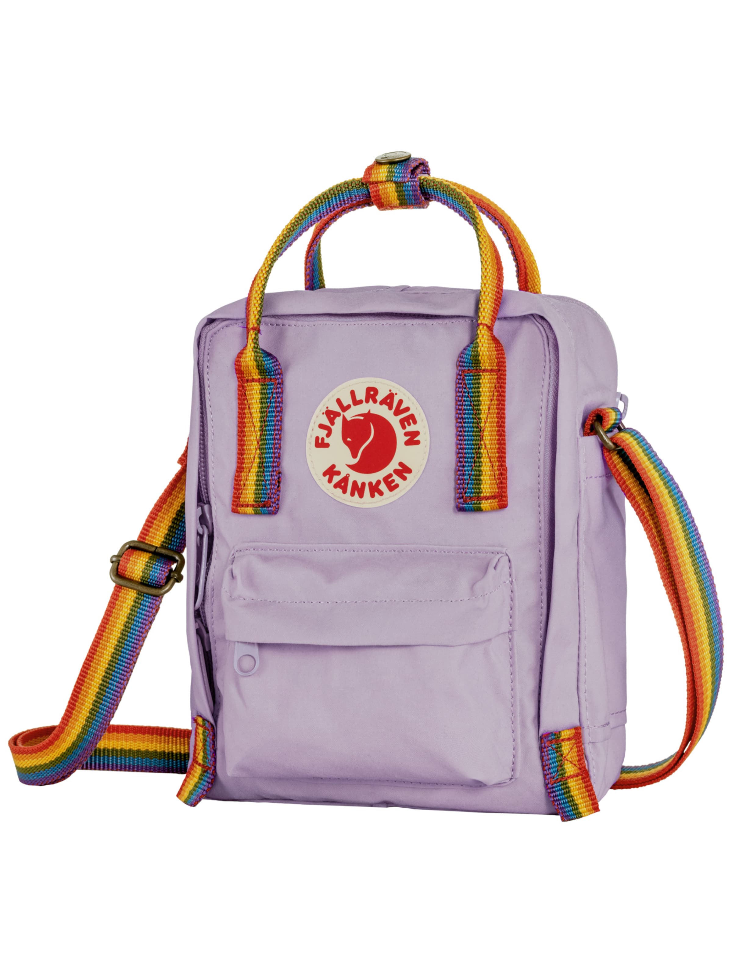Borsa a tracolla 'Kanken' di Fjällräven in lilla: frontale