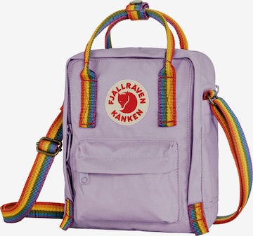 Borsa a tracolla 'Kanken' di Fjällräven in lilla: frontale