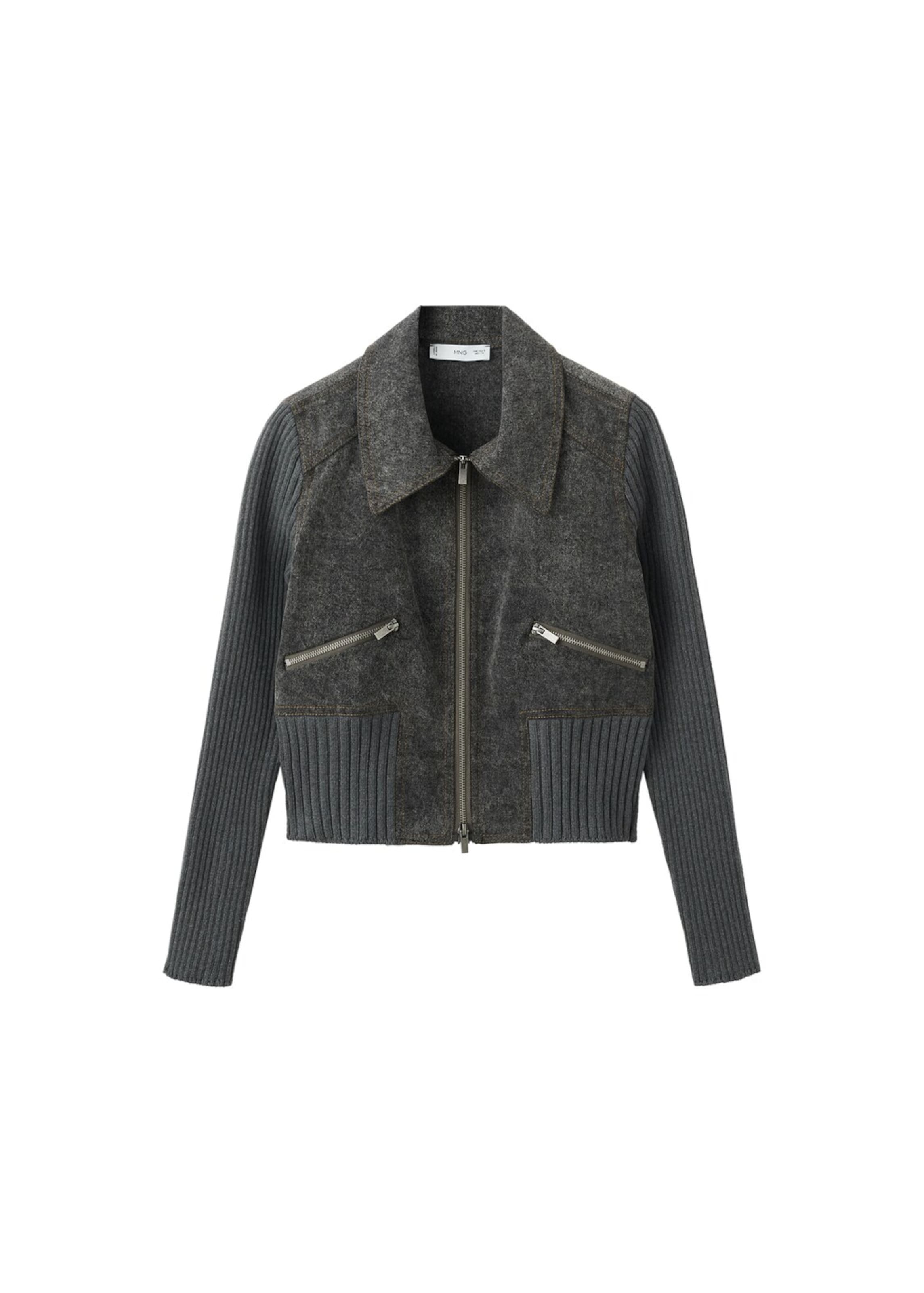MANGO Between-Season Jacket 'Rrachel' in Grey: front