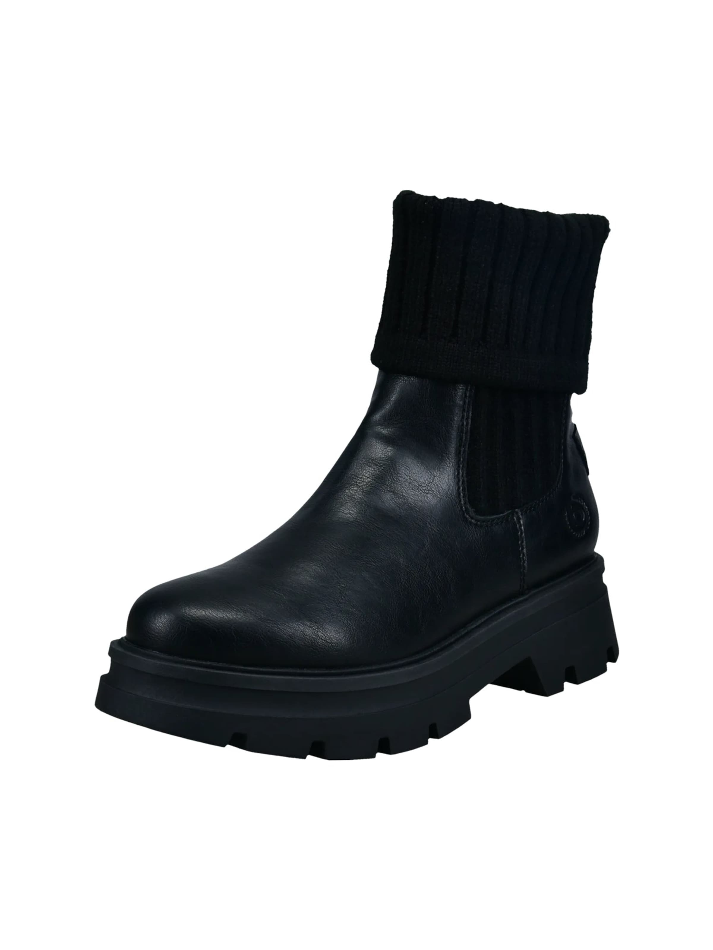 Chelsea Boots bugatti en noir : devant