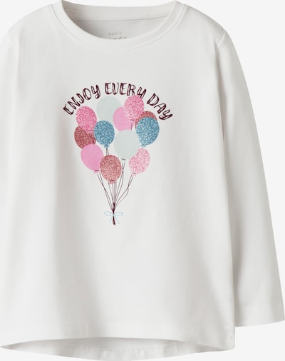 NAME IT Majica 'NMFVIX' u mornarsko plava / ružičasta / svijetloroza / bijela, Pregled proizvoda