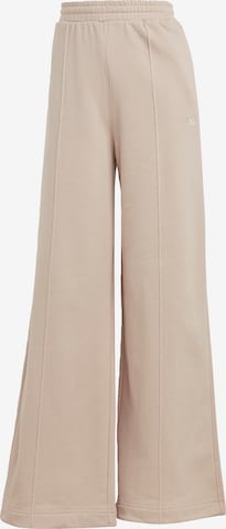 Wide Leg Pantalon 'Premium Essentials Pintuck' ADIDAS ORIGINALS en beige : devant