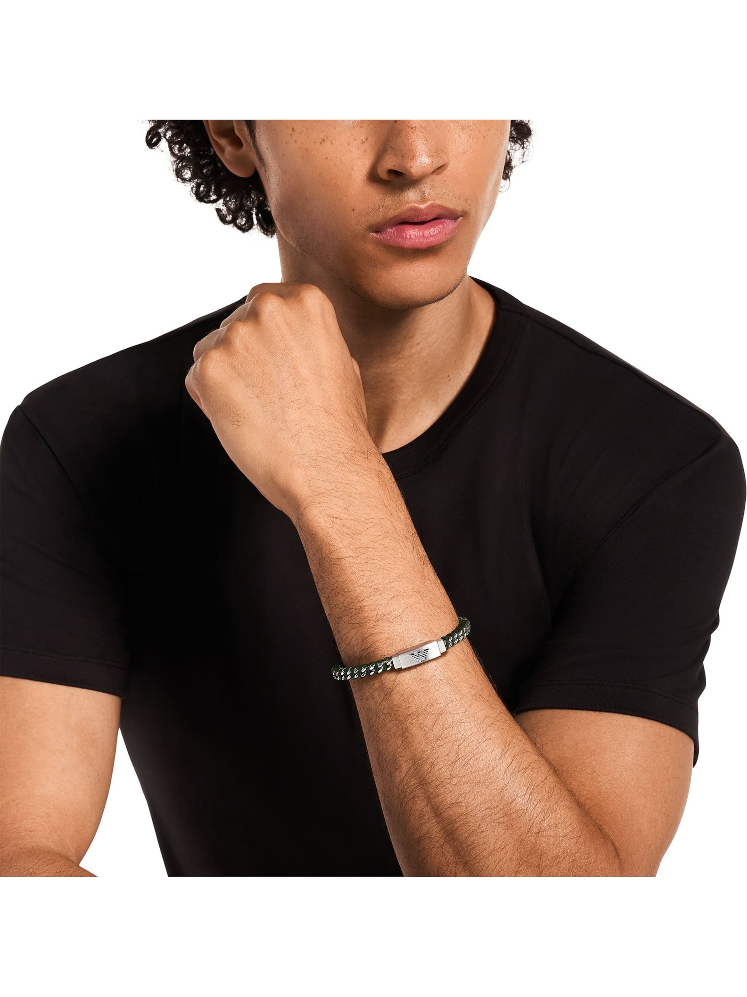 Emporio Armani Armband in Grün: Vorderseite