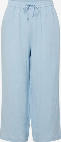 Wide Leg Pantalon 'PCSastina' PIECES en bleu : devant
