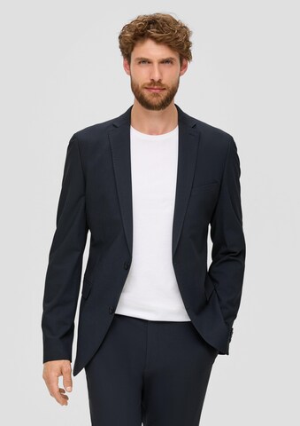 Coupe regular Veste de costume s.Oliver BLACK LABEL en bleu : devant
