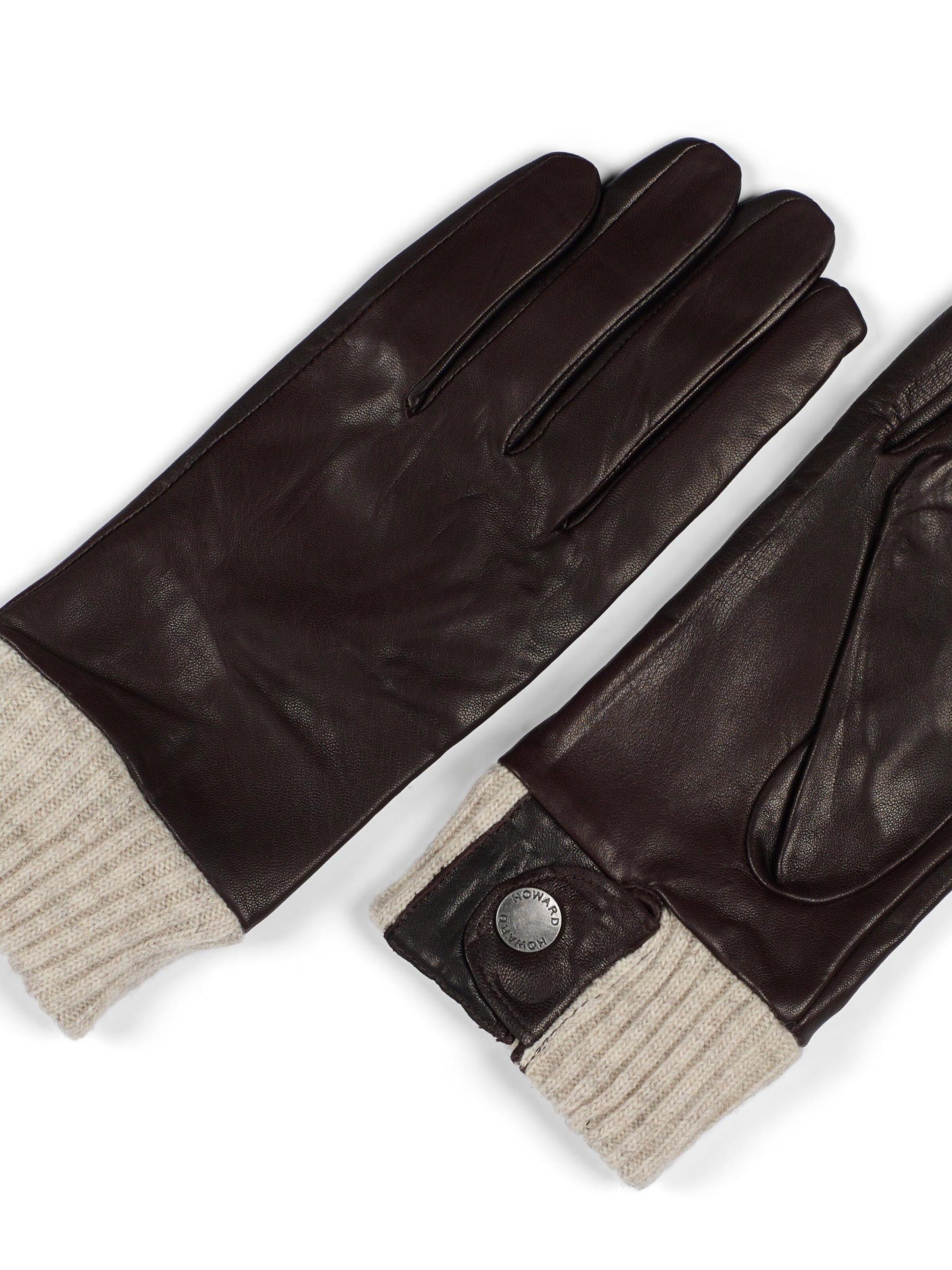 Howard London Fingerhandsker i brun