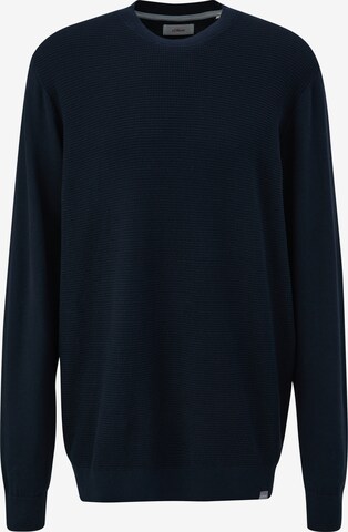 s.Oliver Men Tall Sizes Pullover in Blau: Vorderseite