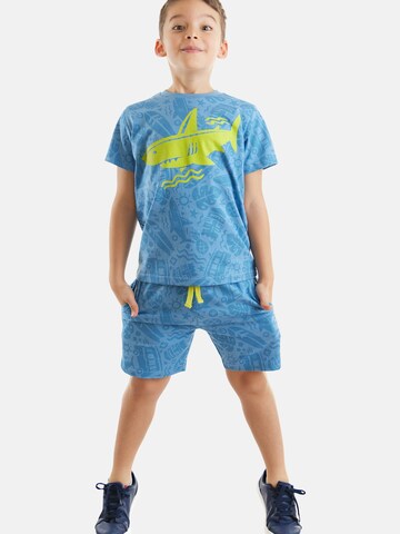 Denokids Set 'Shark Sea' in Blau: Vorderseite