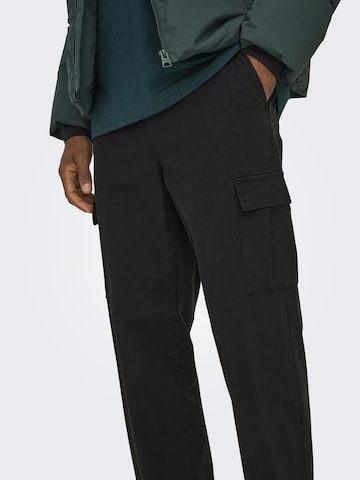 Loosefit Pantalon 'ONSSinus' Only & Sons en noir