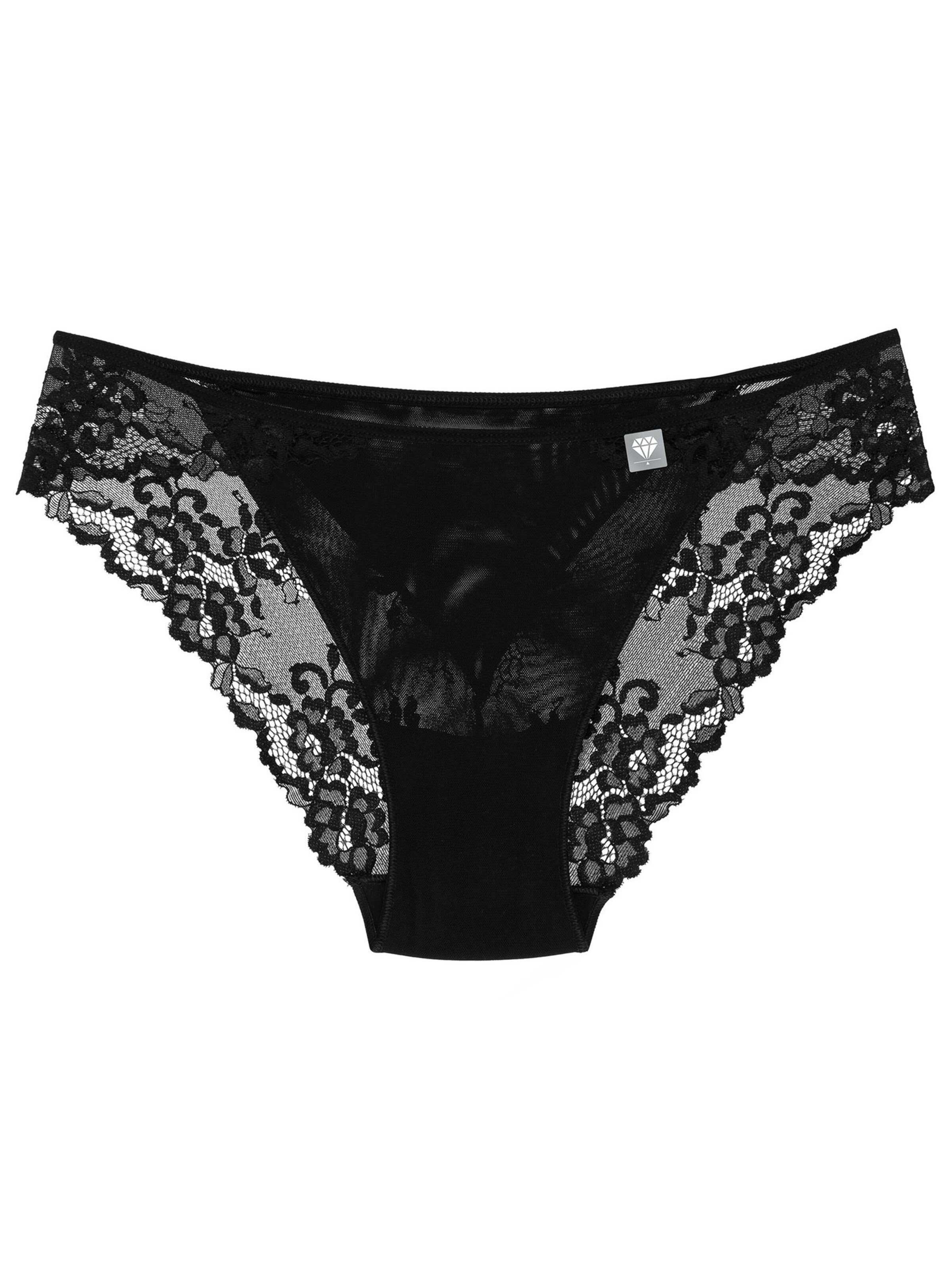 Wolbar Panty 'Diamond 3518' in Black: front
