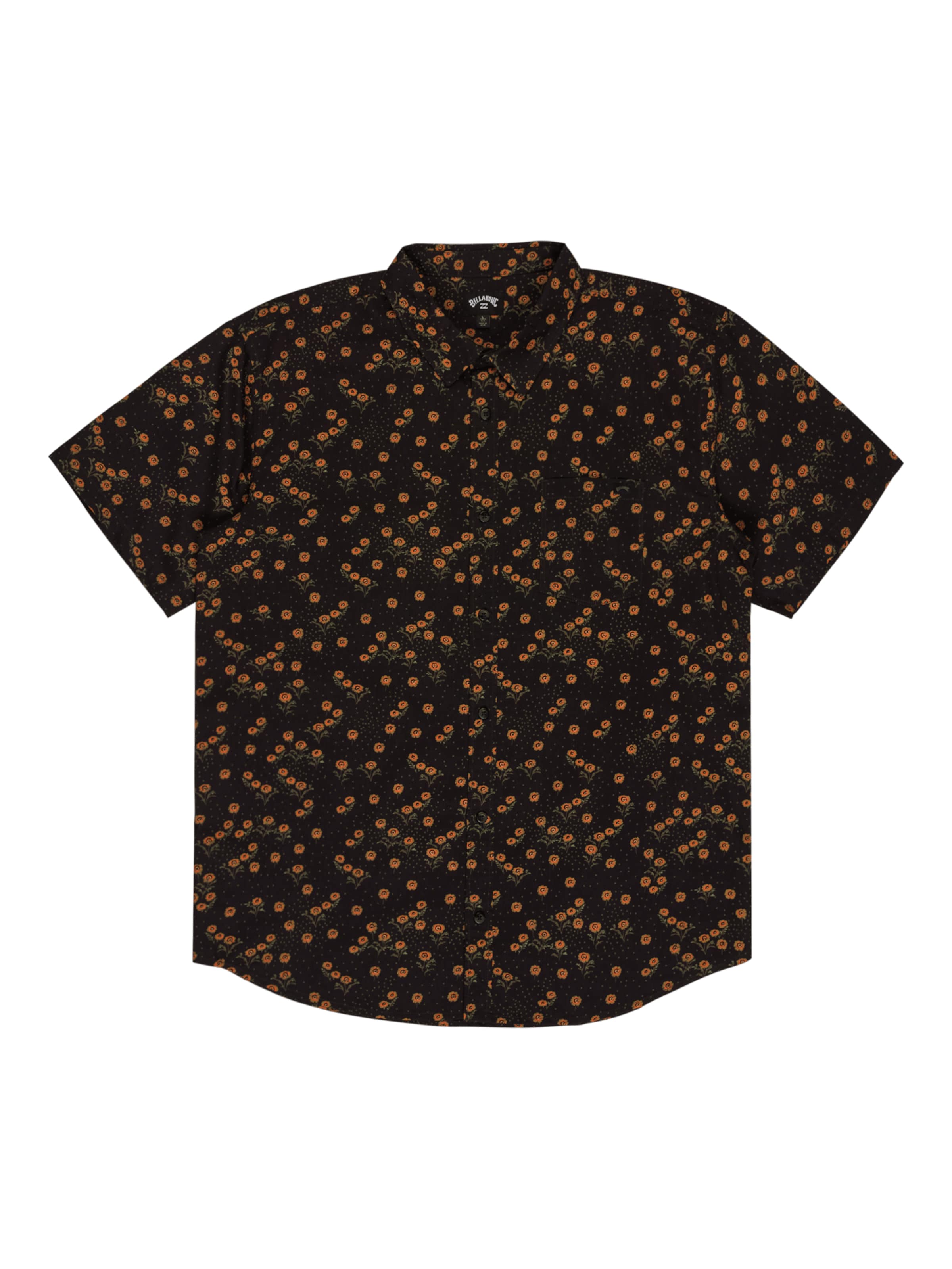 BILLABONG Regular Fit Hemd 'Sundays Mini' in Schwarz: Vorderseite