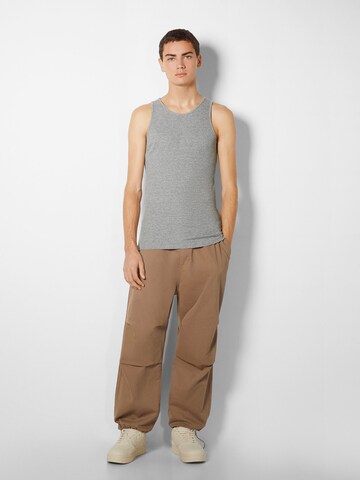 Bershka Tanktop in Grau