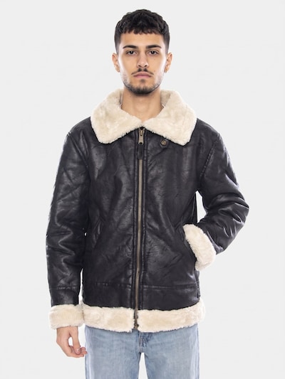 ALPHA INDUSTRIES Veste mi-saison 'B3 FL -- Black Men's Jacket' en S en noir, Vue avec produit