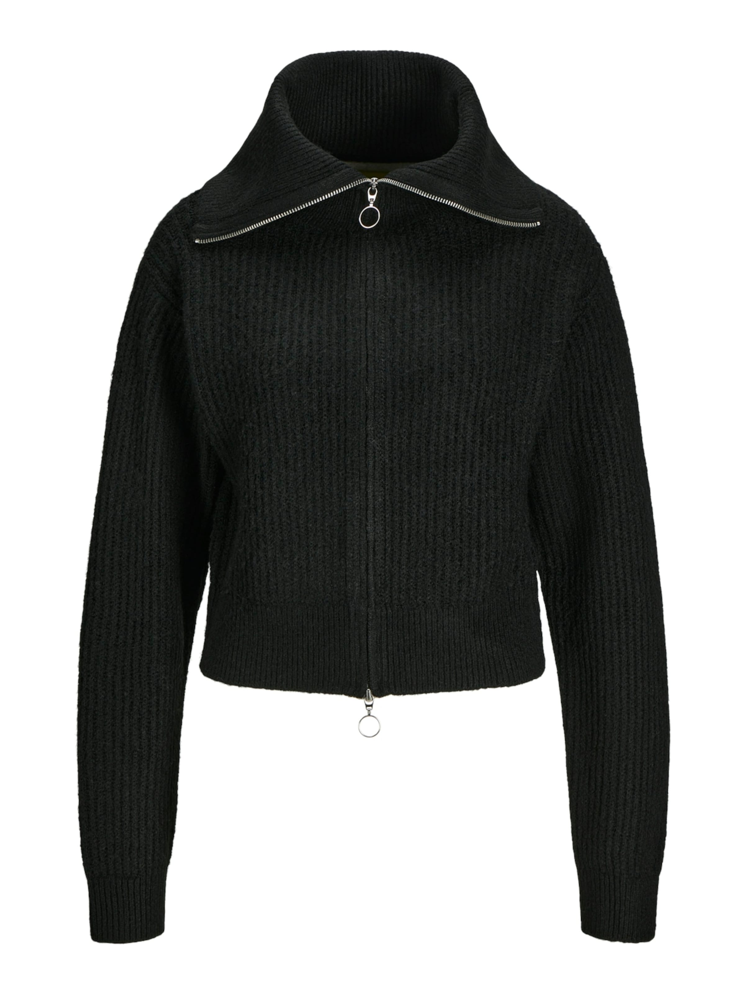 Geacă tricotată 'JXGilly' de la JJXX pe negru: față