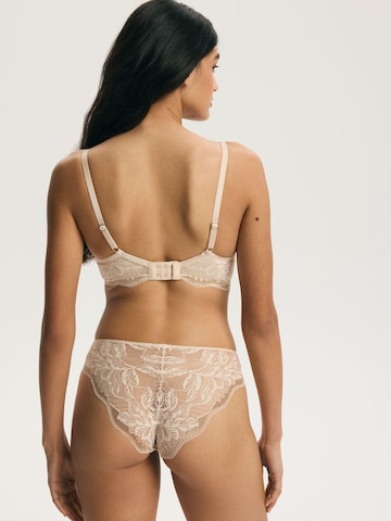 ESOTIQ - Clásico Sujetador 'Soft-BH Vivian, transparentes Mesh - bequem & feminin, feminine Wäsche, Damen' en beige