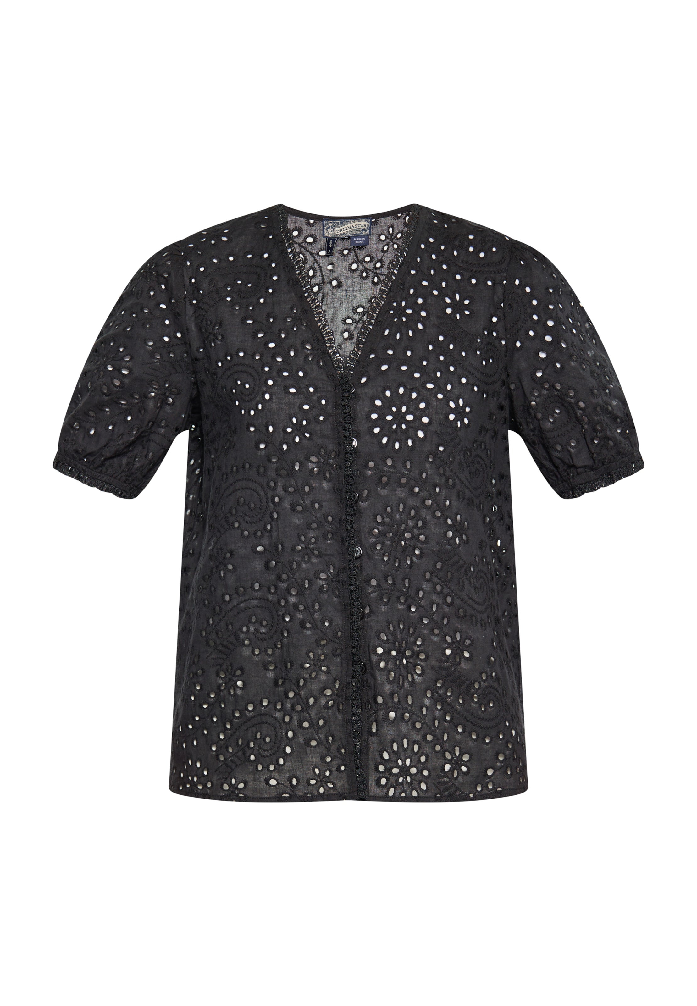 DreiMaster Vintage - Blusa en negro: frente