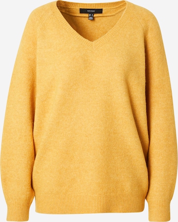 geltona VERO MODA Megztinis 'VMLEAF': priekis