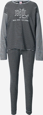 Lauren Ralph Lauren Pyjama in Zwart: voorkant