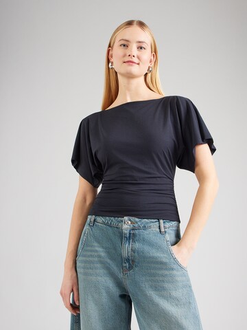 Abercrombie & Fitch Póló - fekete: elől