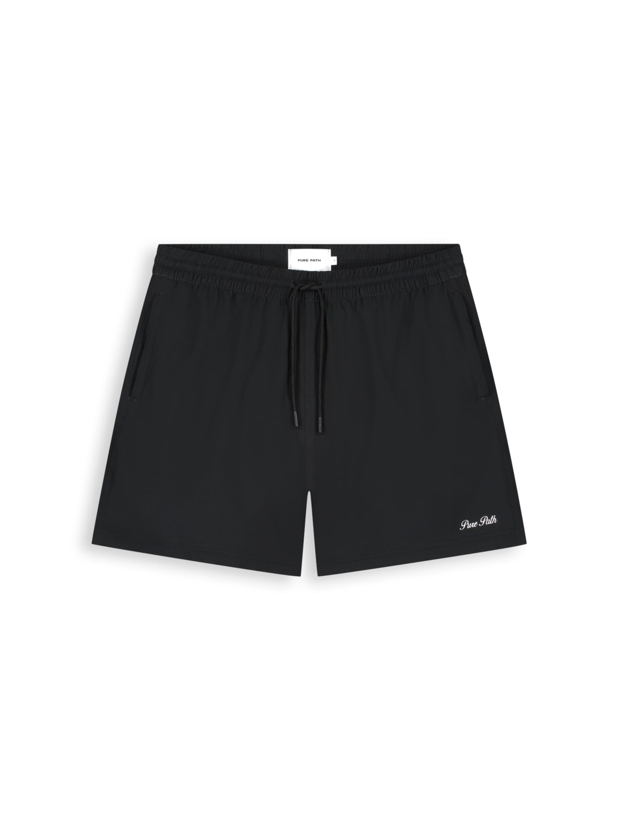 Pure Path Board Shorts in Black: front