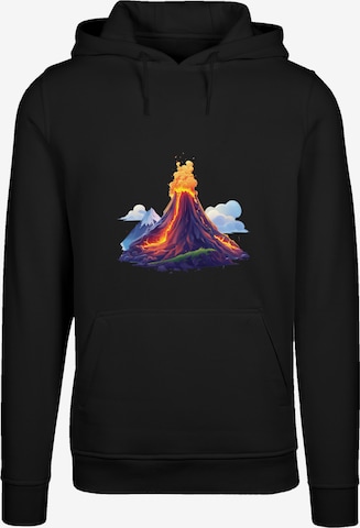 F4NT4STIC Sweatshirt 'Vulkanausbruch' in Schwarz: Vorderseite