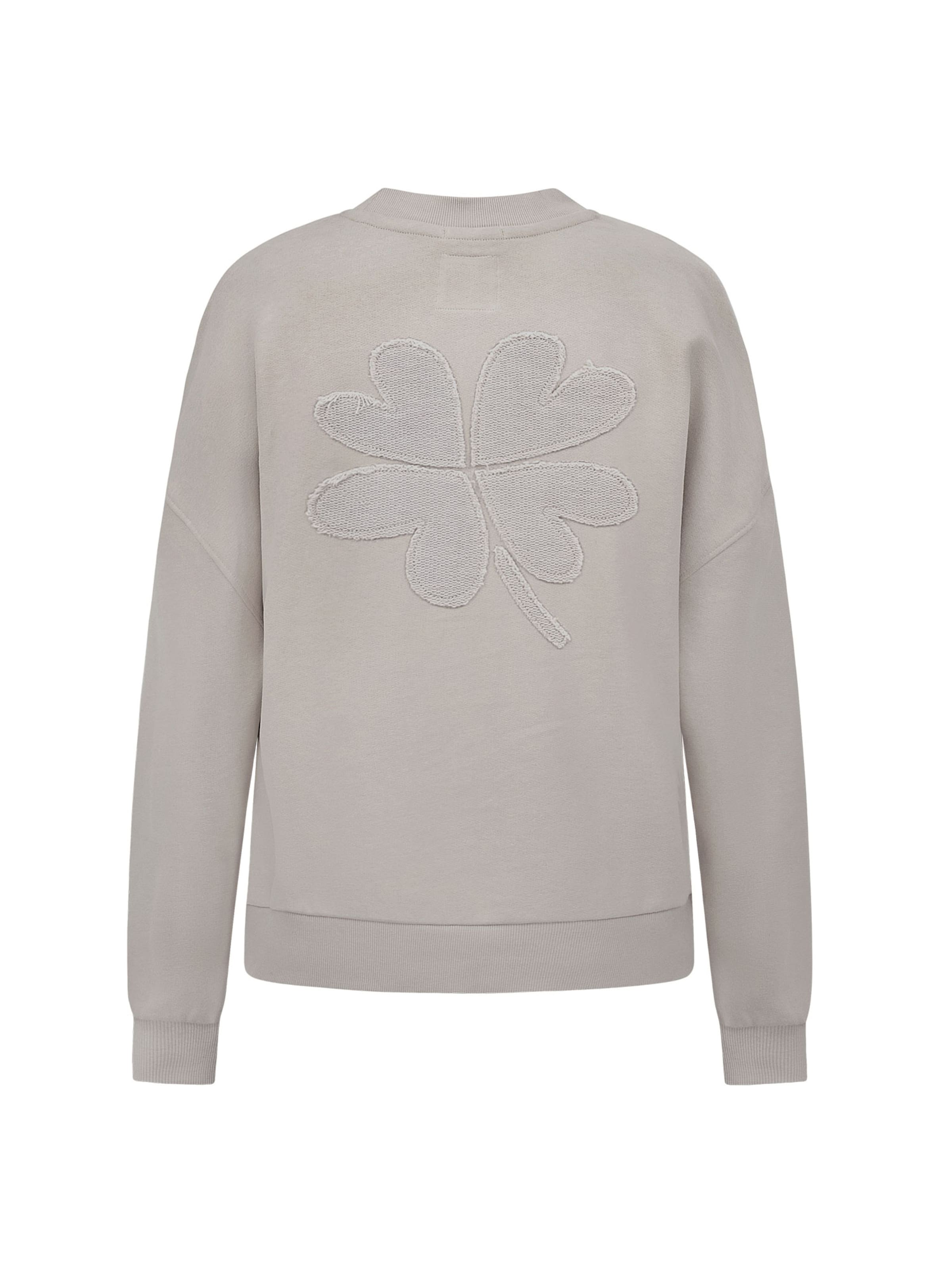 GREENBOMB Sweatshirt ' Core Sweat Shamrock ' in Grey: front