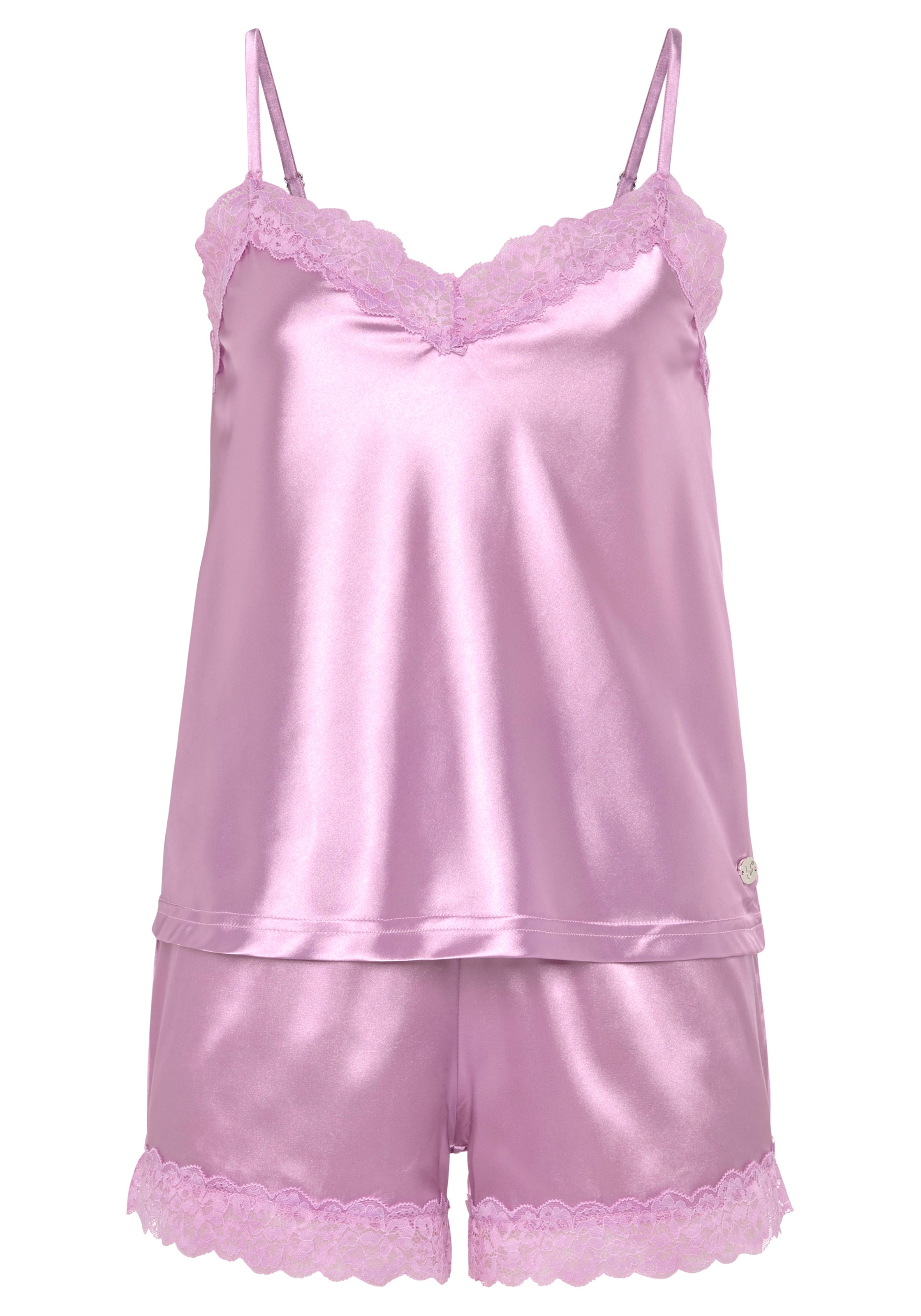 VIVANCE Short Pajama Set in Purple: front