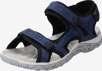 Allrounder Hiking Sandals in Blue: front