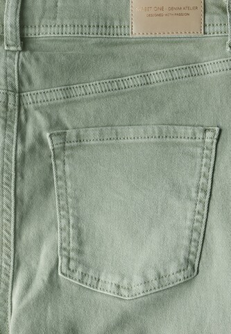 STREET ONE Flared Flared Leg Jeans in Grün