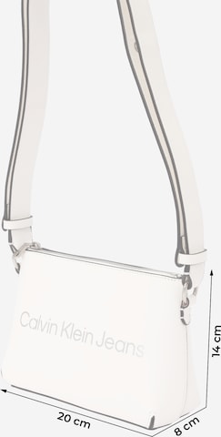 Calvin Klein Jeans - Mala de ombro em branco