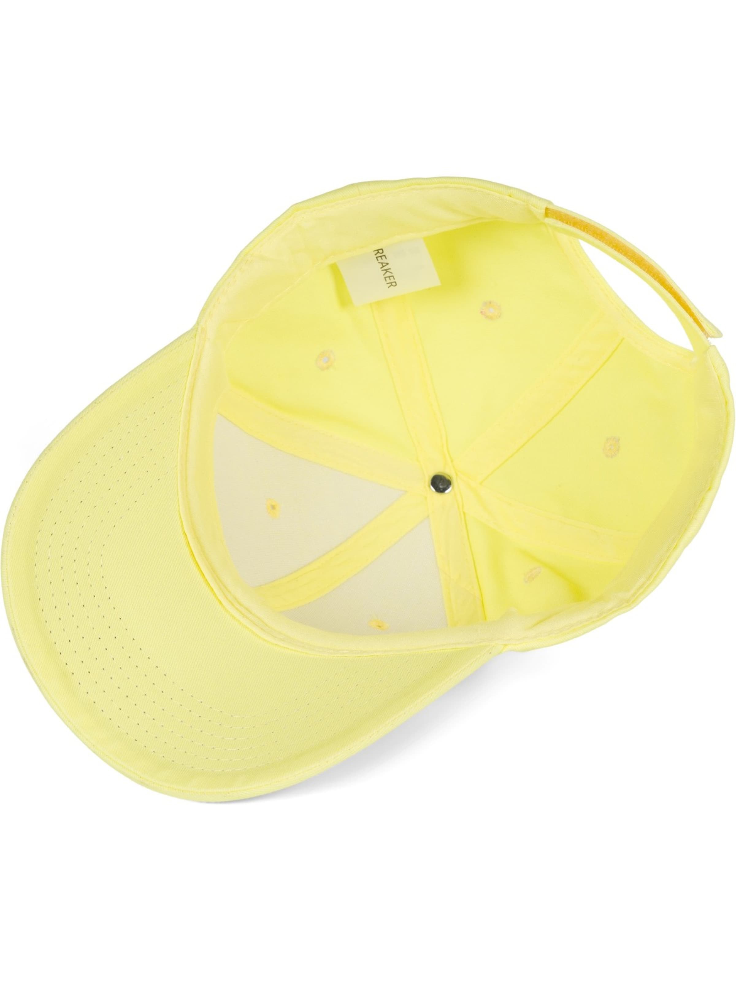 styleBREAKER Cap 'Baseball Cap Einfarbig' in Yellow