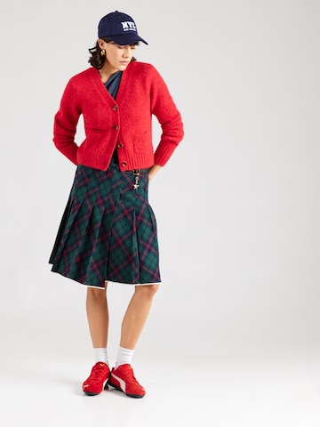 Monki Knit cardigan in Red